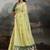 Lime ethnic motifs pure cotton designer muga saree