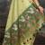Lime ethnic motifs pure cotton designer muga saree