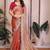 Copper copper frendy chiffon embroidery saree