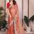 Copper copper frendy chiffon embroidery saree