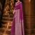 Purple ethnic motifs zari silk blend banarasi saree