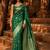 Green woven design zari silk blend banarasi saree