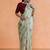 Cream woven design saree with blouse
