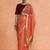 Orange woven design chanderi sarees with blouse piece