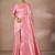 Pink woven design sarees with blouse piece