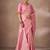 Pink woven design sarees with blouse piece