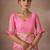 Pink woven design sarees with blouse piece