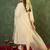White embroidered liva kurta trouser dupatta set