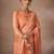 Orange woven design banarasi sarees with blouse piece