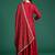 Maroon embroidered viscose rayon kurta trouser dupatta set