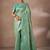 Green woven design sarees with blouse piece