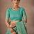 Green woven design sarees with blouse piece
