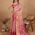 Pink zari woven design saree