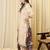 Cream embroidered viscose rayon kurta trouser dupatta set
