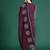 Maroon printed pure cotton kurta trouser dupatta set