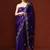Purple embroidered sarees with blouse piece