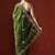 Green embroidered sarees with blouse piece