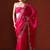 Pink embroidered sarees with blouse piece