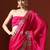 Pink embroidered sarees with blouse piece