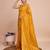 Yellow woven design embellished zari art silk kanjivaram saree
