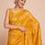 Yellow woven design embellished zari art silk kanjivaram saree
