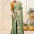 Green ethnic woven design zari saree