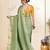Green ethnic woven design zari saree