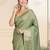Green ethnic woven design zari saree
