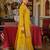 Yellow embroidered chinon kurta trouser dupatta set