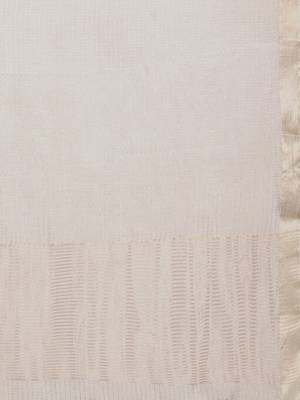 Grey ethnic woven design banarasi saree with unstitched blouse 5