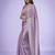 Mauve women embroidered beads and stones saree