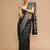 Black woven design zari banarasi saree