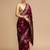 Maroon woven design banarasi saree