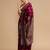 Maroon woven design banarasi saree