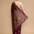 Maroon woven design banarasi saree