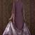 Lavender embroidered silk blend kurta trouser dupatta set