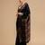 Black woven design banarasi saree with unstitched blouse