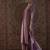 Lavender embroidered silk blend kurta trouser dupatta set