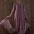 Lavender embroidered silk blend kurta trouser dupatta set