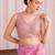 Pink ombre embroidered tissue designer saree
