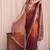 Multicolor ombre mirror work tissue designer saree