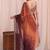 Multicolor ombre mirror work tissue designer saree