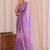 Purple ombre mirror work tissue designer saree