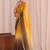 Multicolor ombre mirror work tissue designer saree