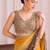 Multicolor ombre mirror work tissue designer saree