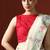 Cream woven design saree with blouse