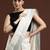 Cream woven design bhagalpuri sarees with blouse piece