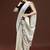 Cream woven design bhagalpuri sarees with blouse piece