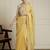 Yellow zari saree with blouse