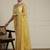 Yellow women ethnic motifs embroidered saree